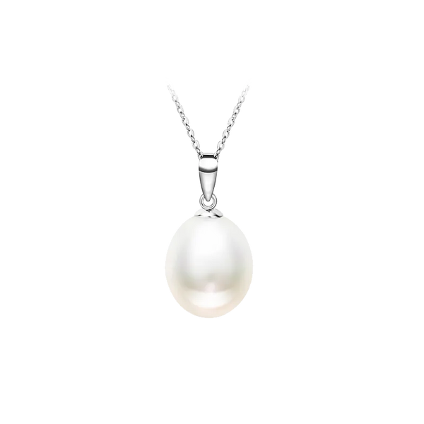 Seedless Pearl Necklace 10–11 mm  925 Silver