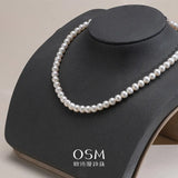 OSM Pearl Necklace 6–7 mm S925 Sterling Silver Clasp
