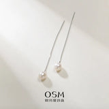 OSM Oval (Teardrop) Earrings 6–7mm – S925 Silver