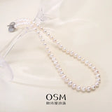 OSM Pearl Necklace 7–8 mm with S925 Sterling Silver Clasp