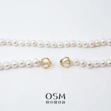 OSM Pearl Necklace 7–8 mm, 120 cm with Gold Alloy Clasp