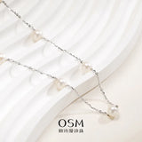 OSM White Pearl Necklace 6–7 mm 925 Silver