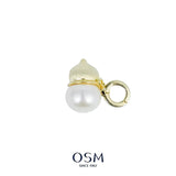 OSM GOLD Pearl Necklace 11–12 mm  925 Silver