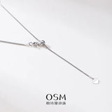 OSM White Pearl Necklace 5–8mm Mixed Shape, S925 Silver