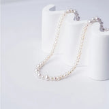 OSM White Pearl Necklace 5–8mm Nearly Round, 160cm