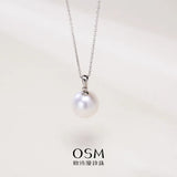 OSM Pearl Necklace 10–11 mm White 925 Silver