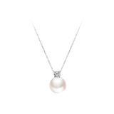 OSM White Pearl Necklace 10–11mm, S925 Silver