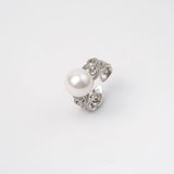 OSM Round Adjustable CZ Ring 11–12mm – Silvery White