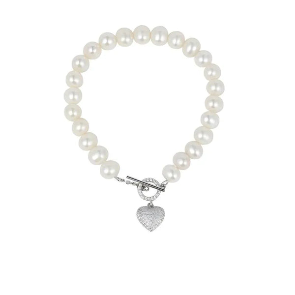 OSM Pearl Bracelet with S925 Sterling Silver Clasp