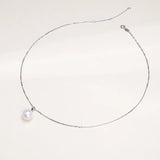 OSM Pearl Necklace 10–11 mm White 925 Silver