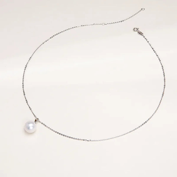 OSM Pearl Necklace 10–11 mm White 925 Silver