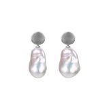 OSM Pearl Earrings 13–15mm White, S925 Silver