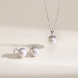 OSM Flat Round Ring & Adjustable Silver Chain Set 8–9mm – S925 Silver