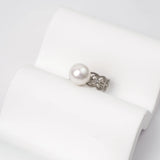 OSM Round Adjustable CZ Ring 11–12mm – Silvery White