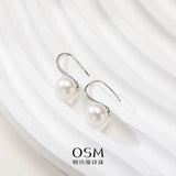 OSM Pearl Earrings 8–9mm S925 Silver