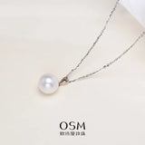 OSM Pearl Necklace 10–11 mm White 925 Silver