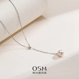 OSM Pearl Necklace 8–9 mm  925 Silver