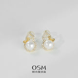 OSM Flat Round Earrings 6–7mm – Gold Tone, S925 Silver