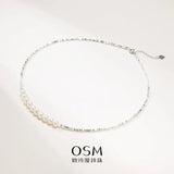 OSM Pearl Necklace 6–7 mm – 925 Silver