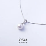 OSM Pearl 925 Silver Necklace 11-12 mm