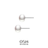 OSM  Flat Round Earrings Set – 6–7mm & 8–9mm