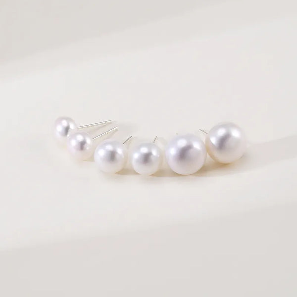 OSM  Flat Round Earrings Set – 6–7mm & 8–9mm