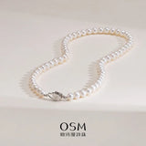 OSM Pearl Necklace 6–7 mm S925 Sterling Silver Clasp