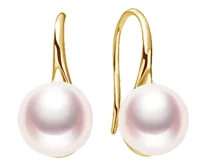 OSM Flat Round Earrings 8–9mm – Gold Tone, S925 Silver