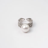 OSM Round Adjustable CZ Ring 11–12mm – Silvery White