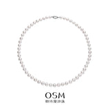 OSM Pearl Necklace with S925 Sterling Silver Clasp