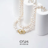 OSM Pearl Necklace 7–8 mm, 120 cm with Gold Alloy Clasp