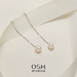 OSM Oval (Teardrop) Earrings 6–7mm – S925 Silver