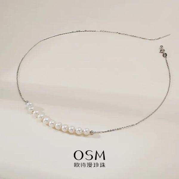OSM Pearl Necklace 6–7 mm 925 Silver