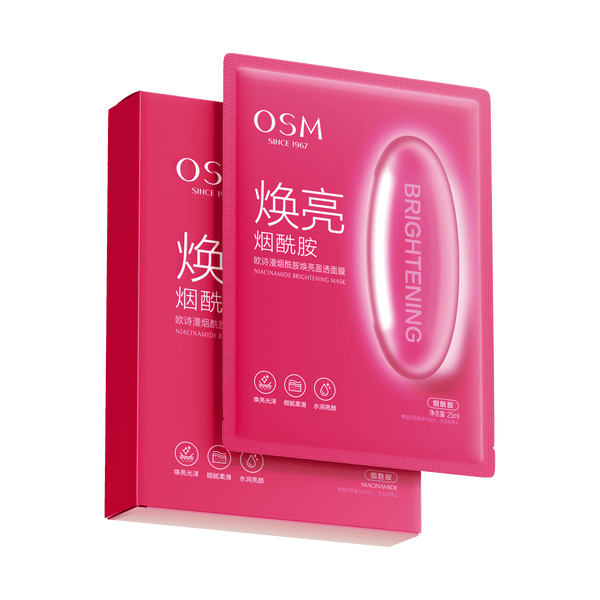 OSM Niacinamide Brightening Mask (25ml × 5 Sheets)