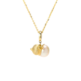 OSM GOLD Pearl Necklace 11–12 mm  925 Silver