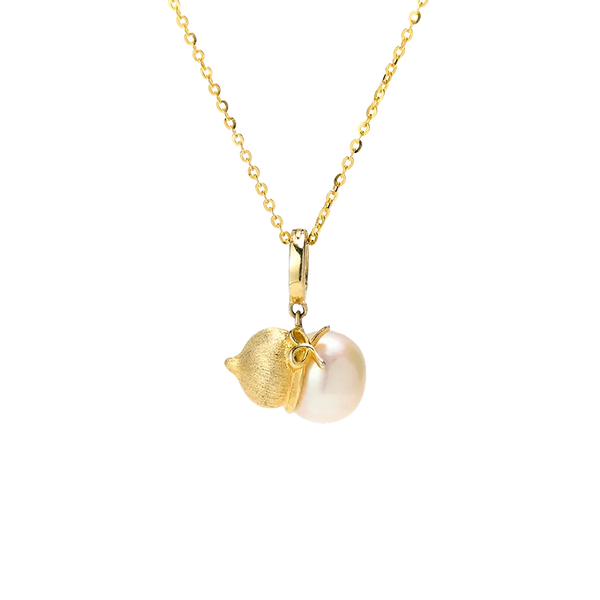 OSM GOLD Pearl Necklace 11–12 mm  925 Silver