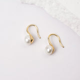 OSM Flat Round Earrings 8–9mm – Gold Tone, S925 Silver