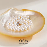 OSM Pearl Necklace with S925 Sterling Silver Clasp