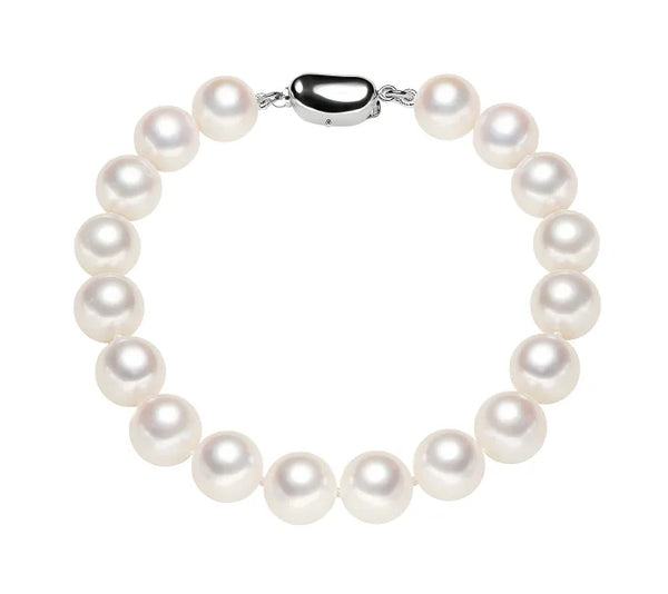 OSM Pearl & Zircon Bracelet with S925 Silver Clasp