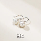 OSM Pearl Earrings 8–9mm S925 Silver