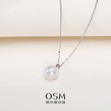 OSM Pearl Necklace 10–11 mm White 925 Silver