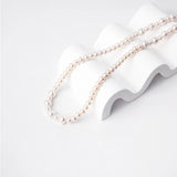 OSM White Pearl Necklace 5–8mm Nearly Round, 160cm