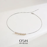 OSM Pearl Necklace 6–7 mm White 925 Silver