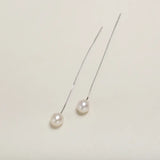 OSM Oval (Teardrop) Earrings 6–7mm – S925 Silver