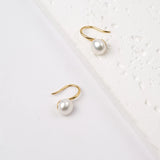 OSM Flat Round Earrings 8–9mm – Gold Tone, S925 Silver