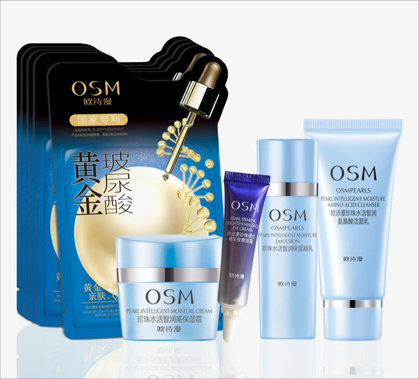 OSM Pearl Gold Hyaluronic Acid Travel Set + Mask (30ml * 5 )