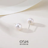 OSM  Flat Round Earrings Set – 6–7mm & 8–9mm