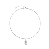 OSM White Pearl Necklace 13–15mm Irregular, S925 Silver