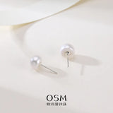 OSM  Flat Round Earrings Set – 6–7mm & 8–9mm