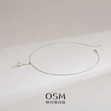 OSM Teardrop White Pearl Necklace 10–11mm, S925 Silver